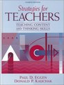 Strategies for Teachers Teaching Content and Thinking Skills