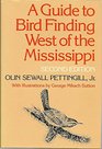 A Guide to Bird Finding West of the Mississippi