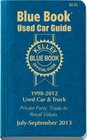 Kelley Blue Book Used Car Guide July  Sept 2013