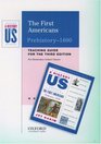 A History of US Book 1 The First Americans Prehistory1600 Teaching Guide for Elementary School Classes
