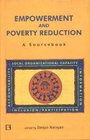 Empowerment and Poverty Reduction A Source Book