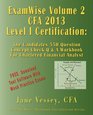 ExamWise  Volume 2 For 2013 CFA Level I Certification The Second Candidates Question And Answer Workbook For Chartered Financial Analyst