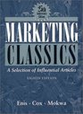 Marketing Classics A Selection of Influential Articles