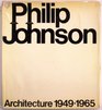 PHILIP JOHNSON ARCHITECTURE 19491965