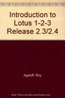 Introduction to Lotus 123 Release 23/24