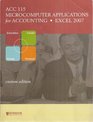 ACC 115 Microcomputer Applications for Accounting  Excel 2007  Custom Edition