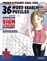 36 Word Search Puzzles With The American Sign Language Alphabet Adverbs
