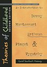 Theories of Childhood An Introduction to Dewey Montessori Erikson Piaget  Vygotsky