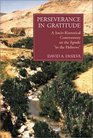 Perseverance in Gratitude A SocioRhetorical Commentary on the Epistle to the Hebrews