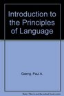 Introduction to the Principles of Language