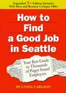 How To Find a Good Job In Seattle