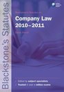 Blackstone's Statutes on Company Law 20102011