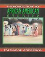Introduction to African American Studies Cultural Concepts and Theory