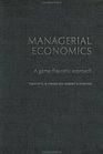 Managerial Economics A Game Theoretic Approach