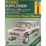 Haynes Repair Manual Ford Explorer Mazda Navajo and Mercury Mountaineer  Automotive Repair Manual