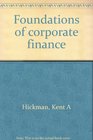 Foundations of corporate finance
