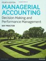 Managerial Accounting Decision Makling  Performance Management