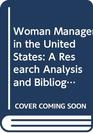 Woman Manager in the United States A Research Analysis and Bibliography