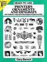 ReadyToUse Printer's Ornaments and Dingbats 1611 Different CopyrightFree Designs Printed One Side