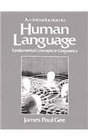 Introduction to Human Language Fundamental Concepts in Linguistics