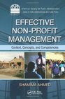 Effective NonProfit Management Context Concepts and Competencies