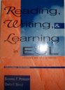 Reading Writing and Learning in ESL