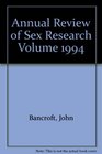 Annual Review of Sex Research Volume 1994