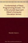Fundamentals of Basic Programming/Grades 79 A Structured Approach
