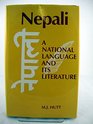 Nepali A National Language and Its Literature