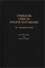 Thesauri Used in Online Databases An Analytical Guide