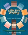 Effective Writing Choices and Conventions