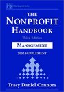 The Nonprofit Handbook 2002 Supplement Management