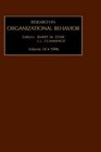 Research in Organizational Behaviour an Annual Series of Analytical Essays and Critical Reviews Vol 18