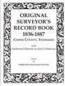 Original Surveyors Record Book 18361886 Coffee County Tennessee