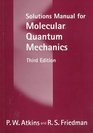 Solutions Manual for Molecular Quantum Mechanics