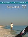 Annual Editions Women's Health 99/00