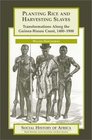 Planting Rice and Harvesting Slaves Transformations along the GuineaBissau Coast14001900