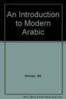 Introduction to Modern Arabic