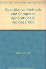 Quantitative Methods and Computer Applications in Business