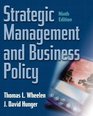 Strategic Management and Business Policy Ninth Edition