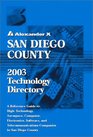 San Diego County 2003 Technology Directory