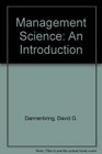 Management Science An Introduction
