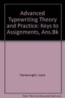 Advanced Typewriting Theory and Practice Keys to Assignments AnsBk
