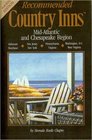 Recommended Country Inns MidAtlantic and Chesapeake Region