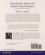 What Really Matters for Middle School Readers From Research to Practice