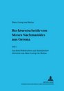 Rechtsentscheide Von Moses Nachmanides Aus Gerona Teil 2  Aus dem Hebraischen und Aramaischen ubersetzt von HansGeorg von Mutius