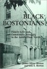 Black Bostonians Family Life and Community Struggle in the Antebellum North