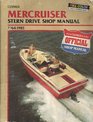 Mercruiser Stern Drive Shop Manual 19641985 Stern Drive Shop Manual