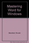 Mastering Word 6 for Windows