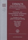 Geometric and Computational Perspectives on Infinite Groups Proceedings of a Joint Dimacs/Geometry Center Workshop January 314 and March 1720 1994  and Theoretical Computer Science